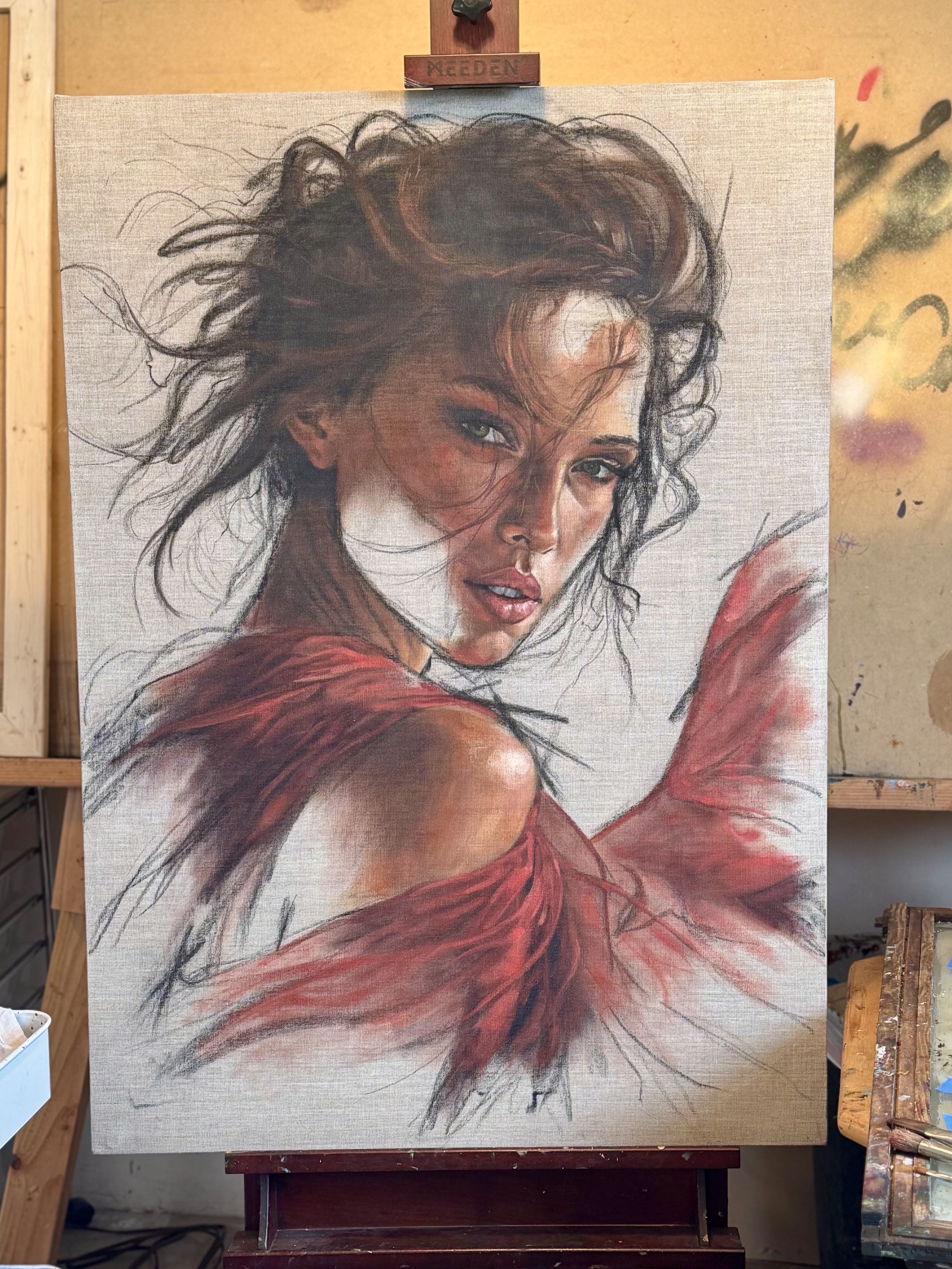 Marrow on the easel — Kristalyn Miguel